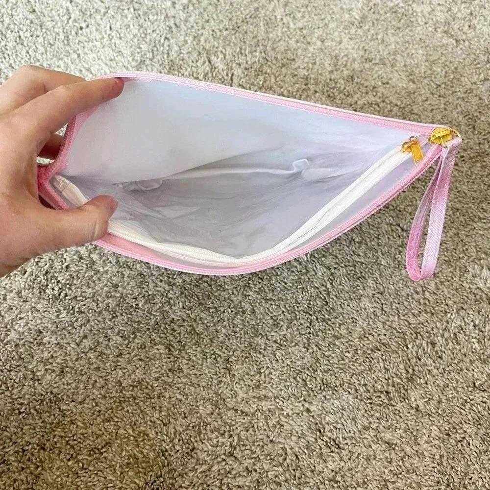 Poolside Womens Tie Dye Water Resistant Travel Organizer Pink Pouch One Size - Picture 10 of 11